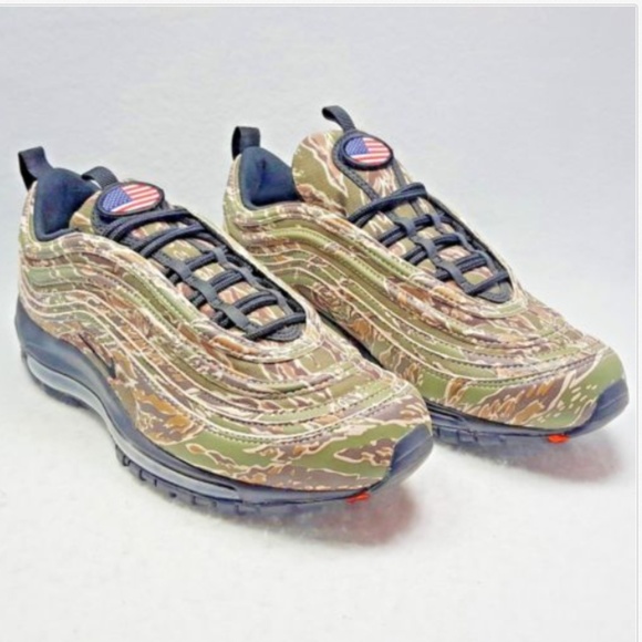 Nike Air Max 97 Premium QS USA Sneakers Camo - Picture 3 of 7